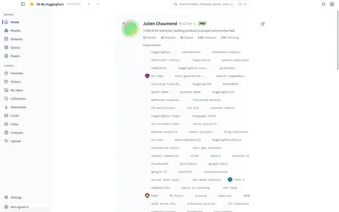 Public user profile page